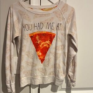 Reversible Sweatshirt with Pizza 🍕 Graphics